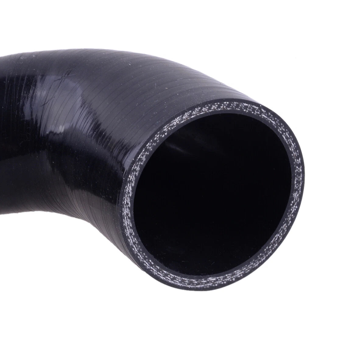 Black 2" to 2.5" 90 Degree Reducer Silicone Hose Coupler for Car