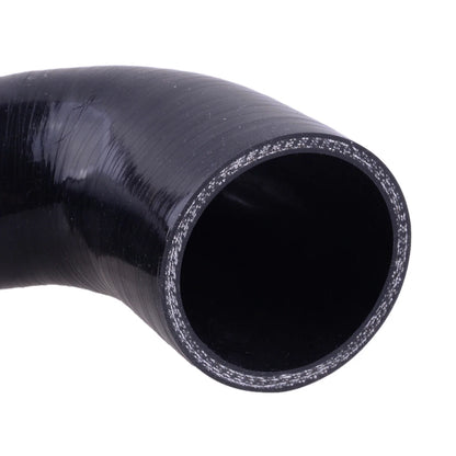 Black 2" to 2.5" 90 Degree Reducer Silicone Hose Coupler for Car
