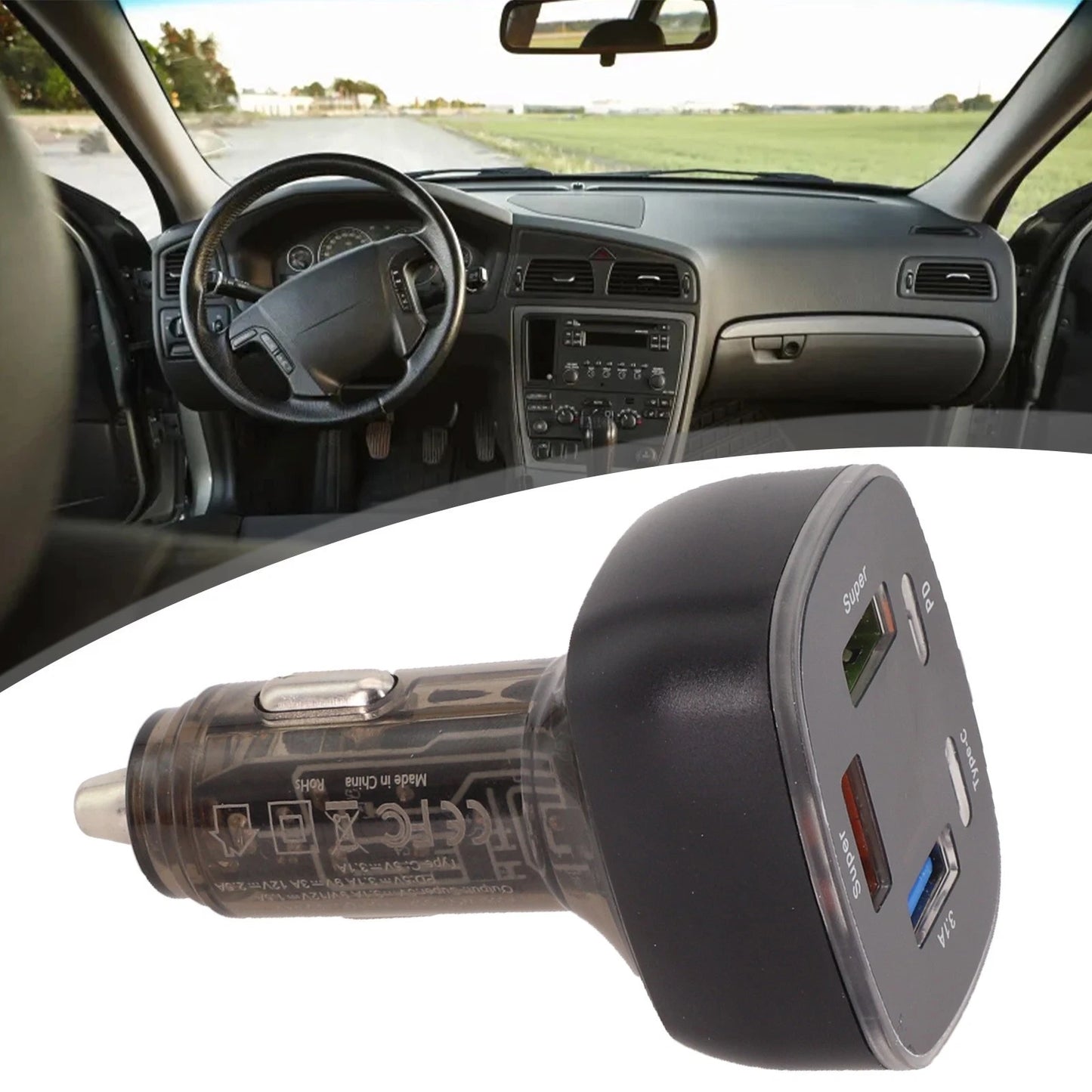 5-Port 95W Car Charger for USB Charger Adapter
