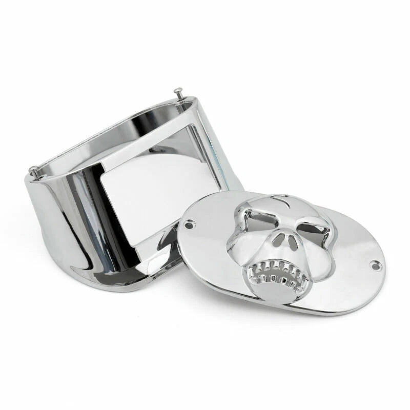 Tail Light Skull Cover for Harley Touring XL Dyna FLSTF FLHRC FLHTC (2000-2023)