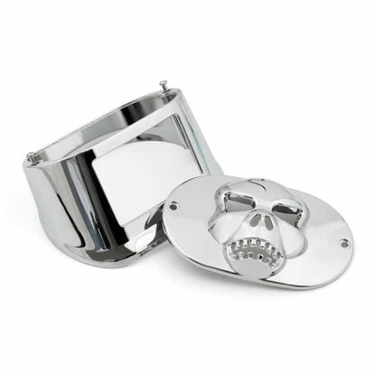 Tail Light Skull Cover for Harley Touring XL Dyna FLSTF FLHRC FLHTC (2000-2023)