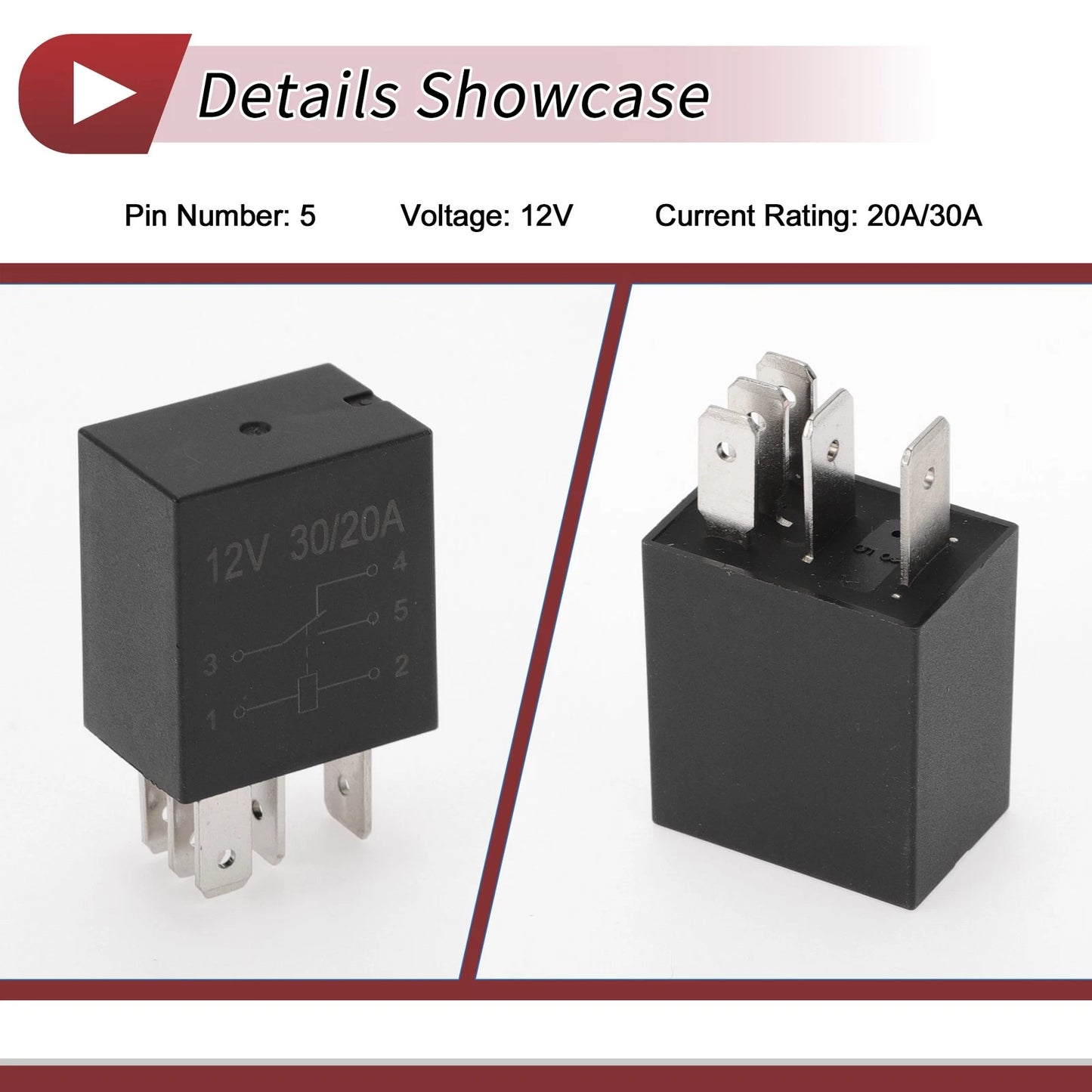 5 Pins Multi-Purpose Relay for Mercedes-Benz, Volvo 12V 20A/30A