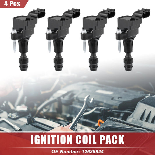 4 Pcs Automotive Engine Ignition Coils Pack Assembly for Buick LaCrosse