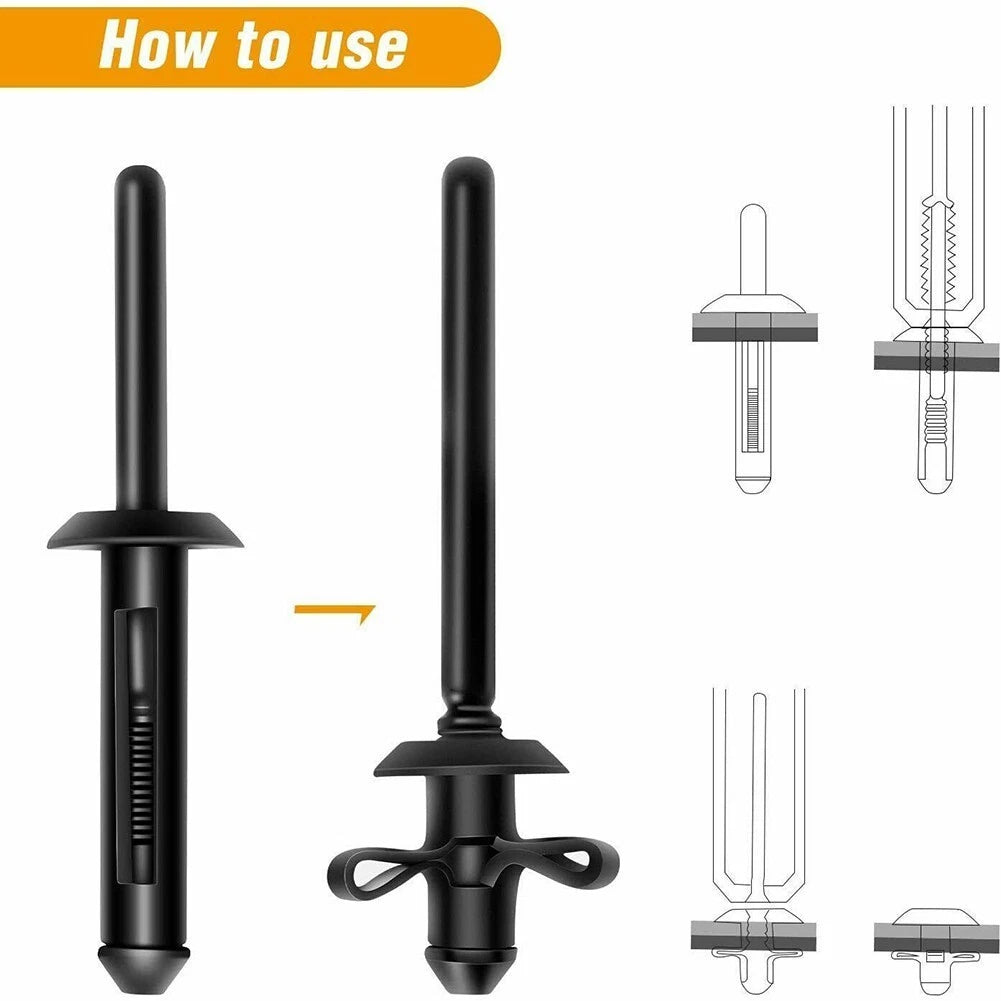 60pcs Blind Rivets Fender Flare & Rocker Moulding Clips Retainer for Jeep
