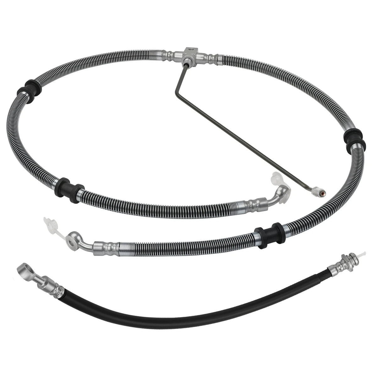 Front Brake Hose Line Pipe Kit for Yamaha Kodiak Grizzly Bruin (2003–2014)
