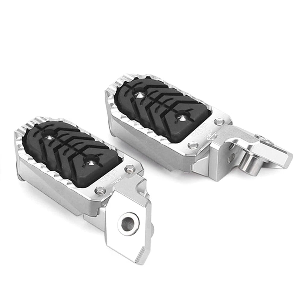 Silver Aluminum Wide Foot Pegs for BMW R1200GS R1250GS GS ADV (2013-2023)
