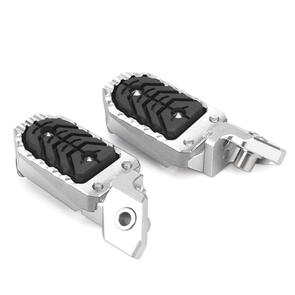 Silver Aluminum Wide Foot Pegs for BMW R1200GS R1250GS GS ADV (2013-2023)