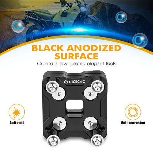 14MM Adjustable GPS Holder Bar Clamp Kit for Kawasaki KLR650 (2022-2023)