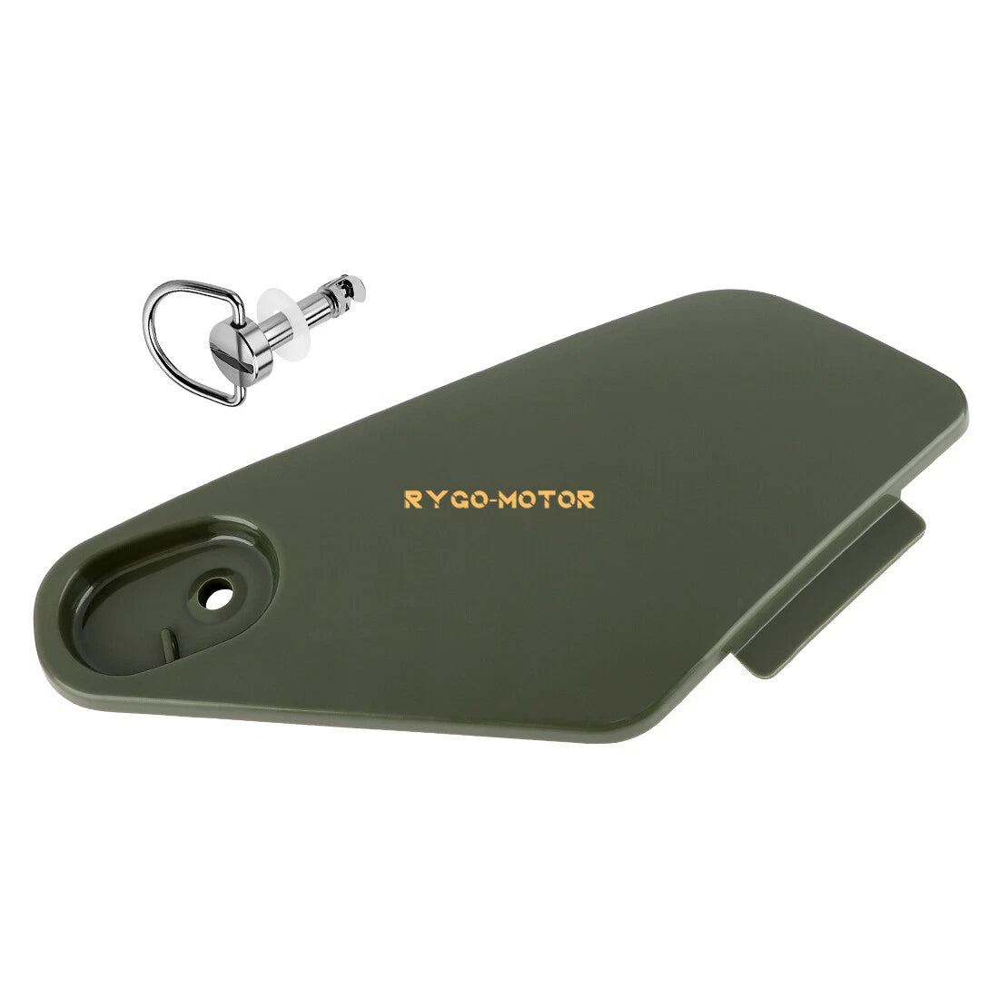 Storage Box Plastic Cover Green & Stud for Honda Rancher 350 (2004–2006)