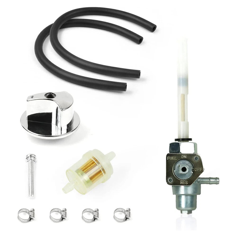 Gas Fuel Valve Petcock & Knob for Honda ATV Fourtrax TRX200 SX 1986-1988