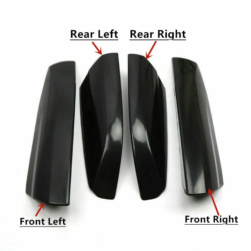 Glossy Black Roof Rack End Cover Cap for Toyota Highlander XU40 (2008–2013)