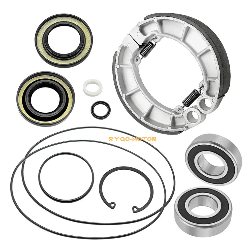 Rear Brake Drum Bearing Seals & Shoes for Honda Rancher TRX350 TRX400