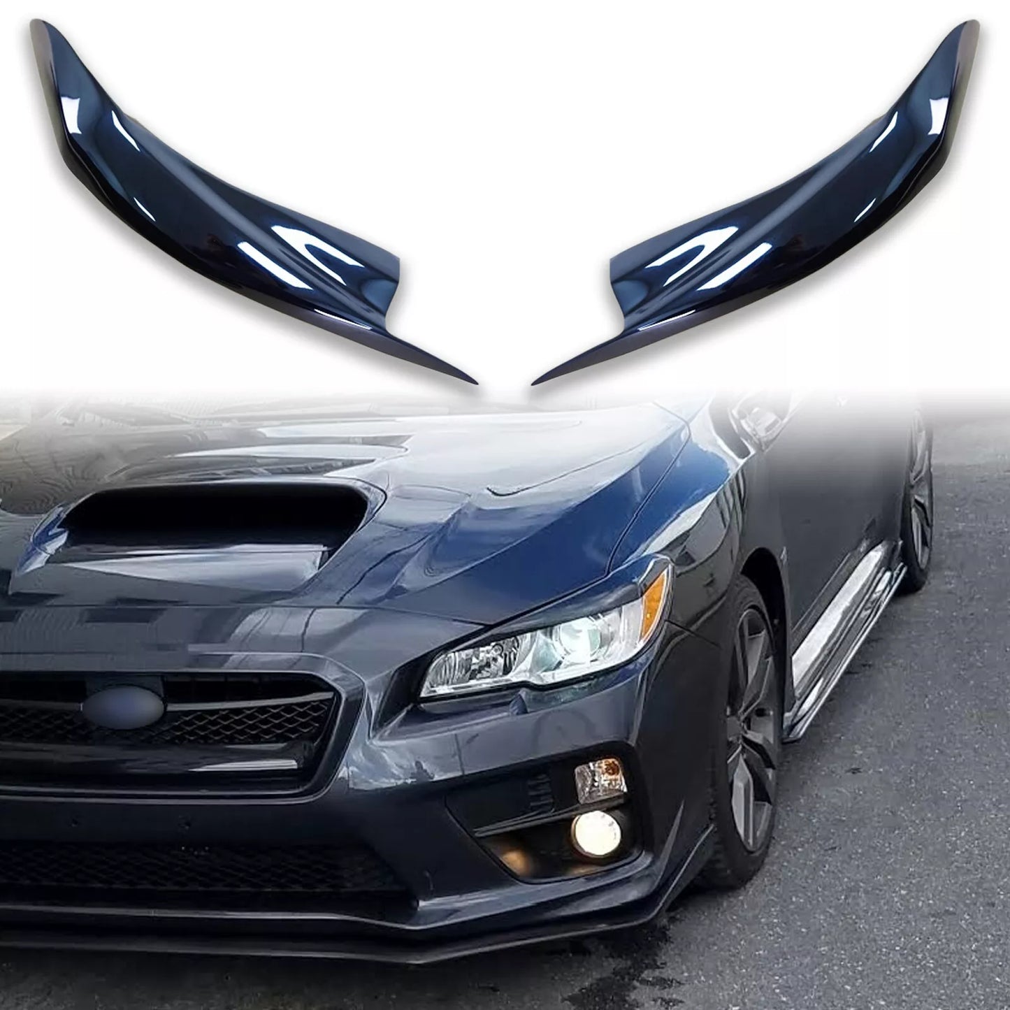 Eyebrows Headlight Covers for Subaru WRX STI Sedan (2014-2021)