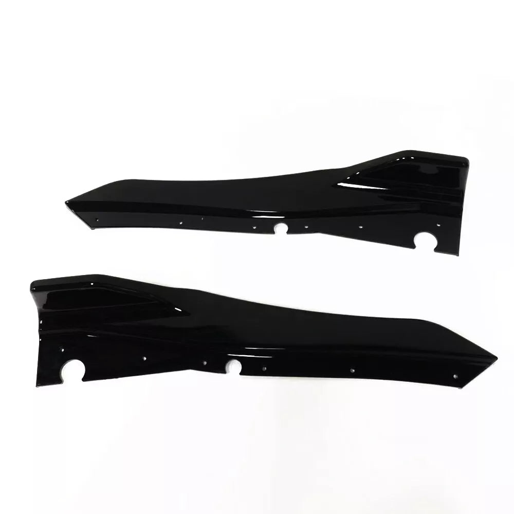 2 x Gloss Black Rear Bumper Lip Splitters for Infiniti Q50 (2018-2022)