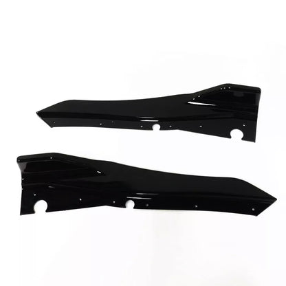 2 x Gloss Black Rear Bumper Lip Splitters for Infiniti Q50 (2018-2022)