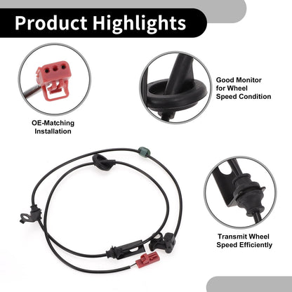ABS Wheel Speed Sensor Rear Right for Ford Fusion (2007-2011)