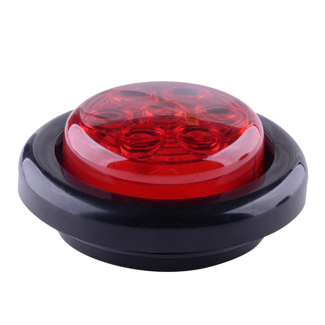 2" 12V LED Red Round Side Marker Lights for Car Trailer Truck