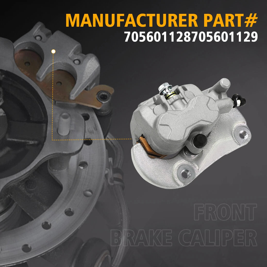 2x Front Brake Calipers Pads for Can-Am Maverick 1000R XMR / Max 1000R