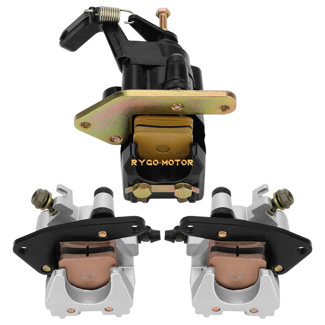 Front & Rear Brake Calipers w/Pads for Yamaha Banshee YFZ350 (1990–2001)