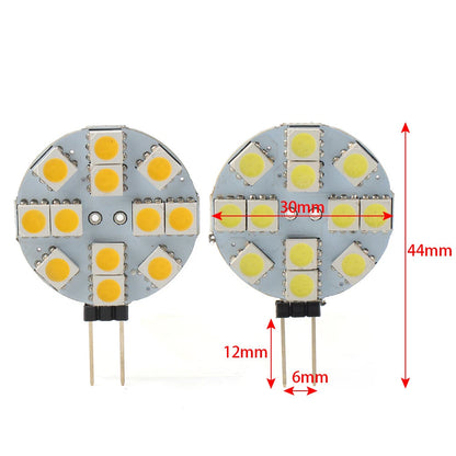 5050 12 SMD G4 Socket Light Bulb for Indoor Car RV Landscape Trailer