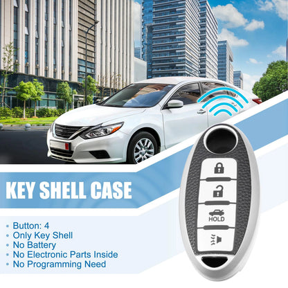 Silicone Smart Key Fob Case Cover for Nissan Cabstar (2008-2009)