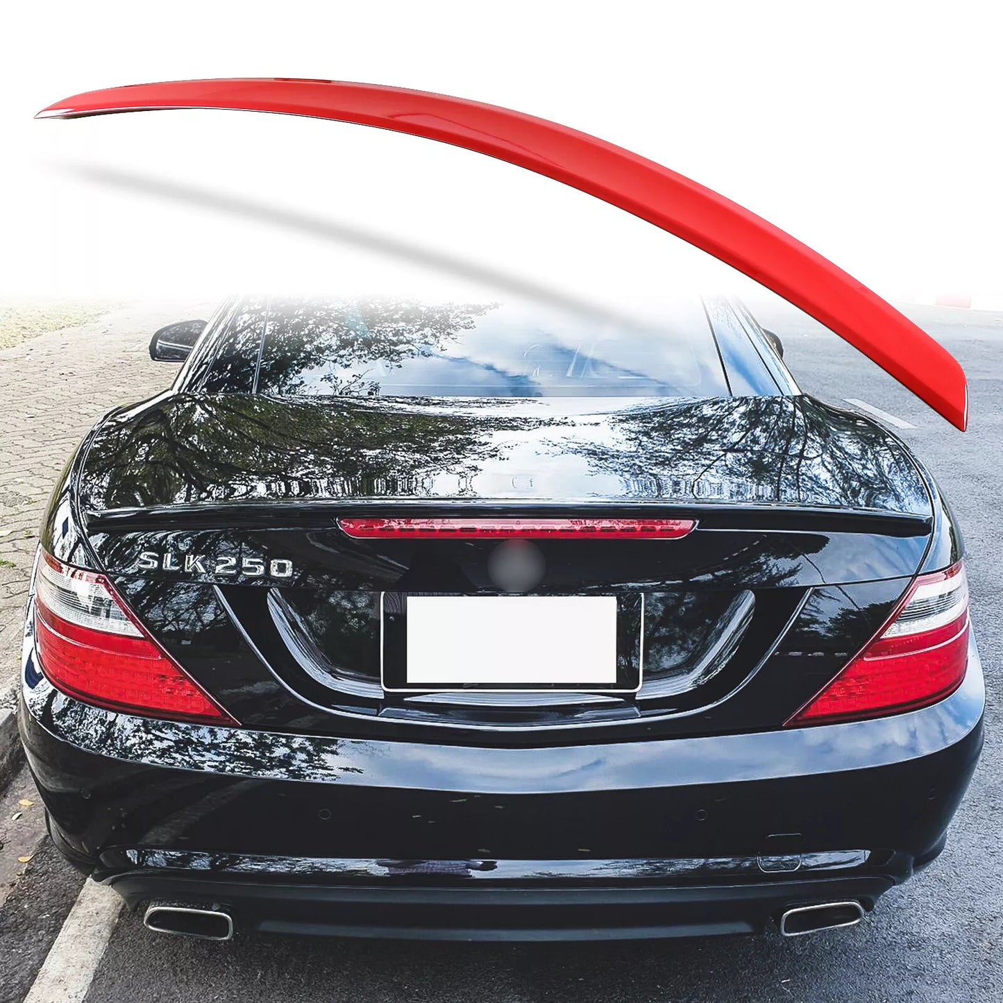 Rear Boot ABS Spoiler for Mercedes Benz SLK R172 (2011-2015) Mars Red