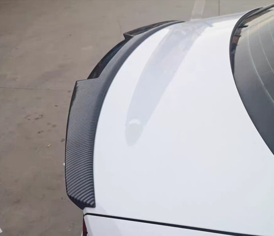 Rear V Style Boot Spoiler Wing for Audi A5 S5 B9 4-Door Carbon Fiber (2017-2022)