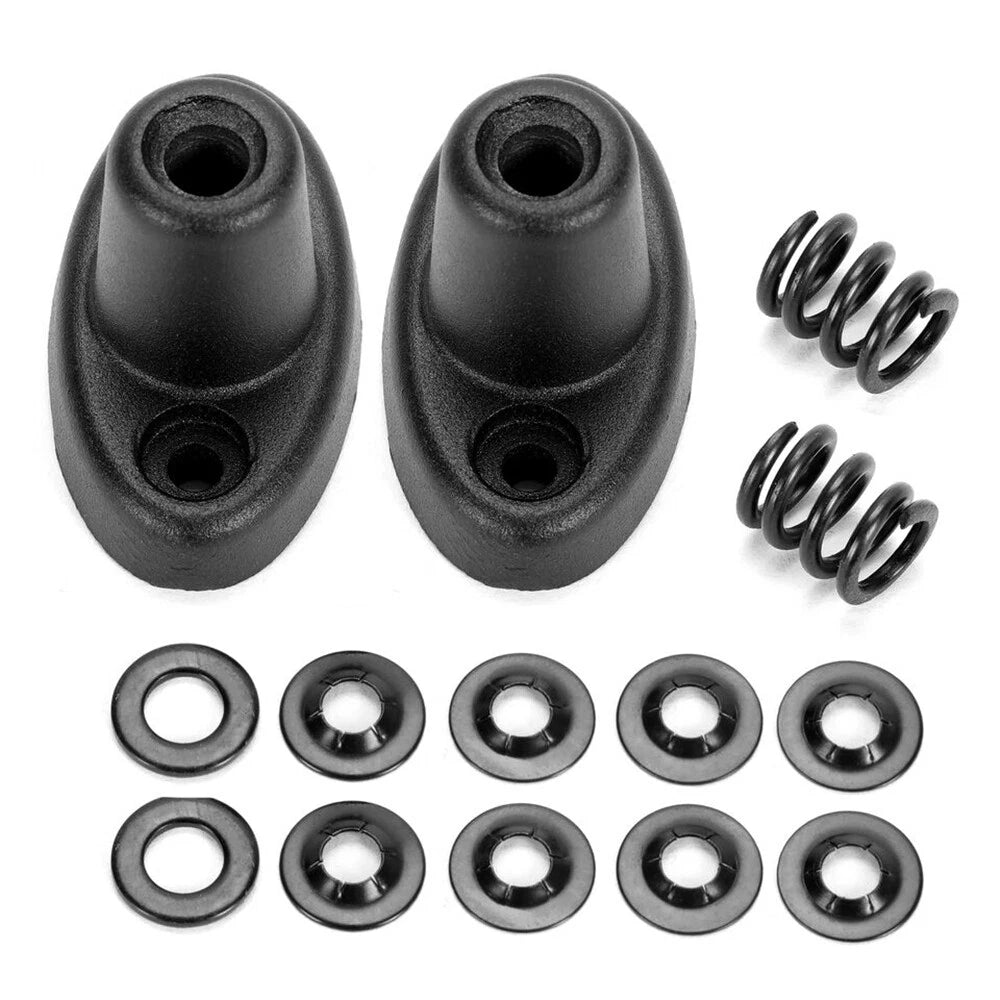 Black Aluminum Sun Visor Repair Bracket for 1997-2002 Jeep Wrangler (1997-2002)