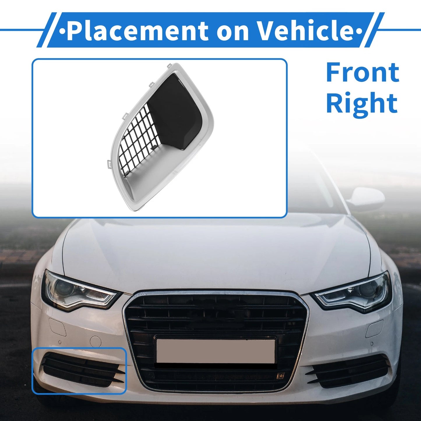 1 Pc Car Front Right Fog Light Grill for Buick Regal (2009–2014)