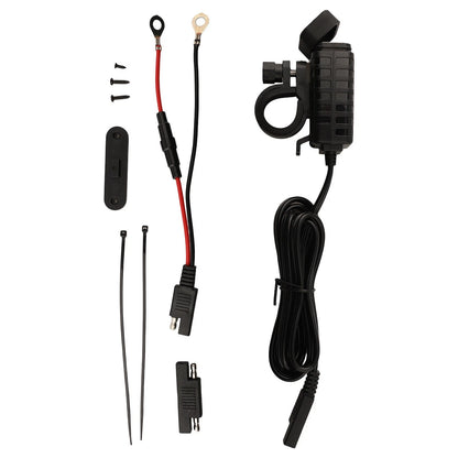 Dual USB Car Charger for Motorcycle with QC 3.0 and PD Compatibility