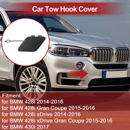 Rear Bumper Tow Hook Cover for BMW 428i (2014-2016) - Grey 1 x Cover