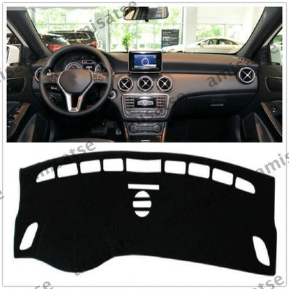 Dashmat for Benz A-Class 2013-2017 Black Dashboard Sun Visor Pad (2013-2017)