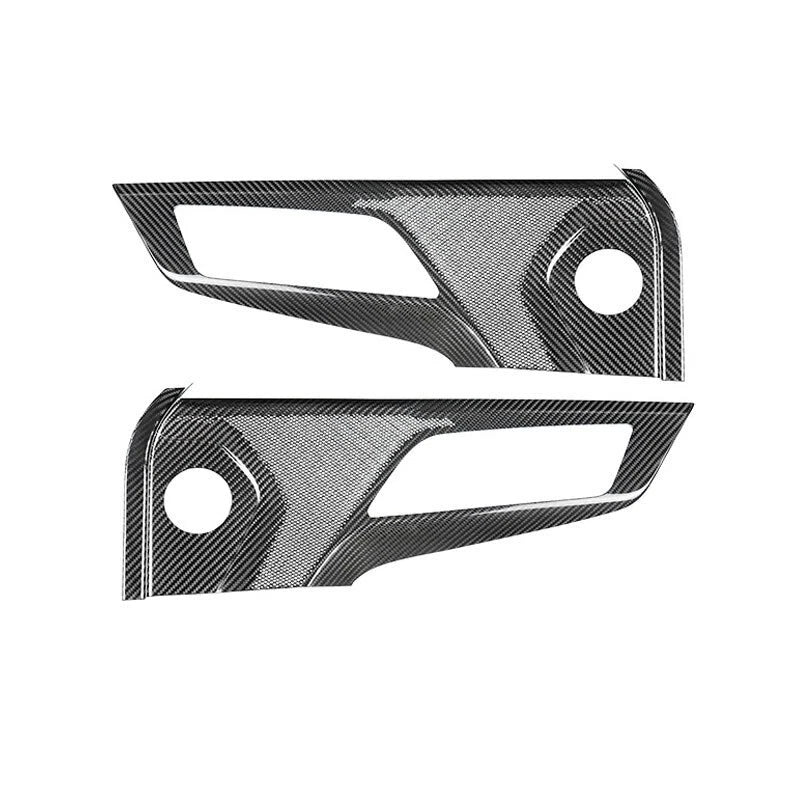 Carbon Fiber Interior Door Audio Panel Frame Trim for Ford Mustang 2024