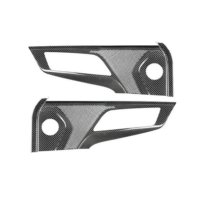 Carbon Fiber Interior Door Audio Panel Frame Trim for Ford Mustang 2024