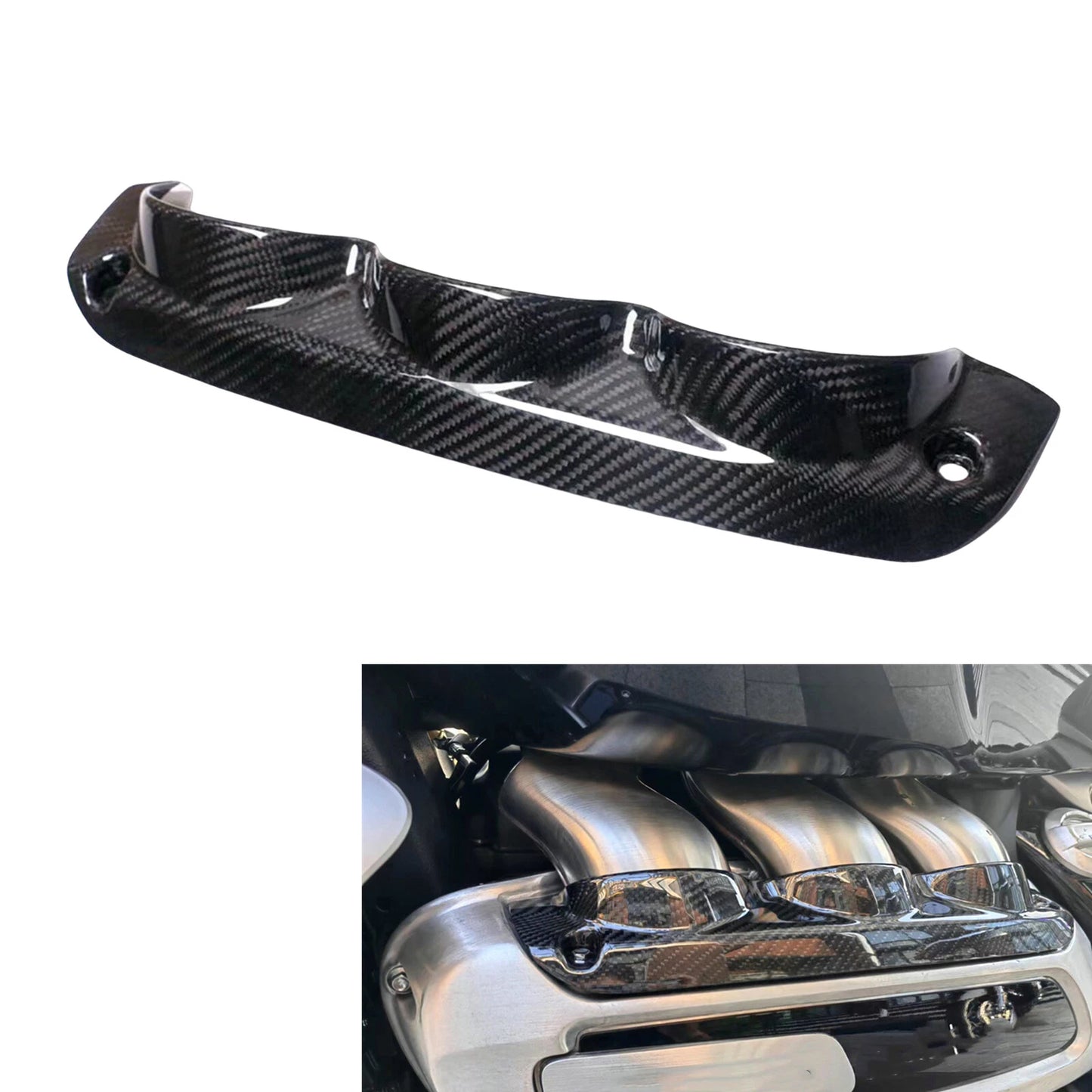 Plenum Trim Fairing for Triumph Rocket 3 (2020-2022) Carbon Fiber Black