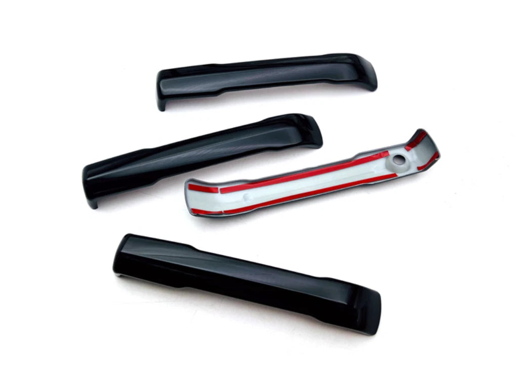 Glossy Black Half Pack Door Handle Lid Cover Trim for Toyota Tundra (2022-2023)