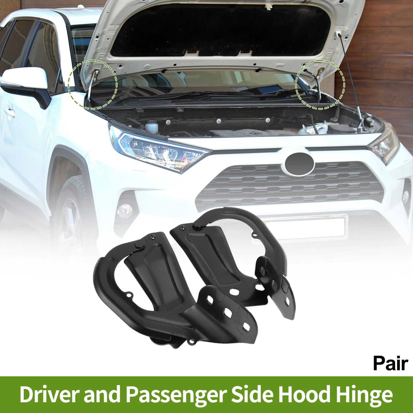 Hood Hinges for Ford Focus Escape Front Bonnet Bracket (2012-2018) 2 x