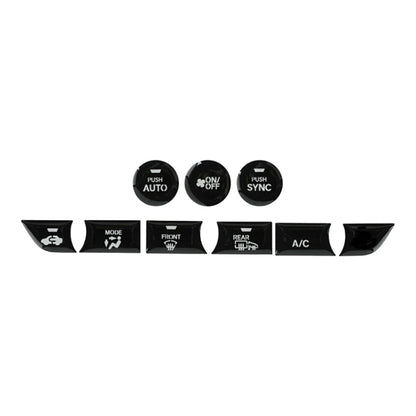 9 x Center Console Switch Button Covers for Honda Accord (2018-2021)