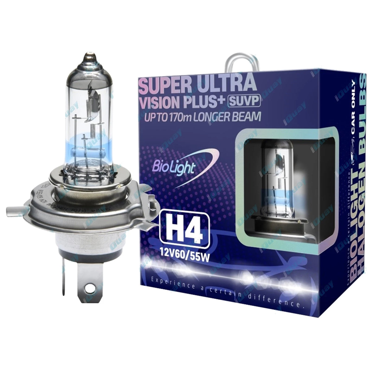 H4 Headlight Upgrade Kit for Hilux 2 x 60/55w Halogen Lamps (2005-2023)