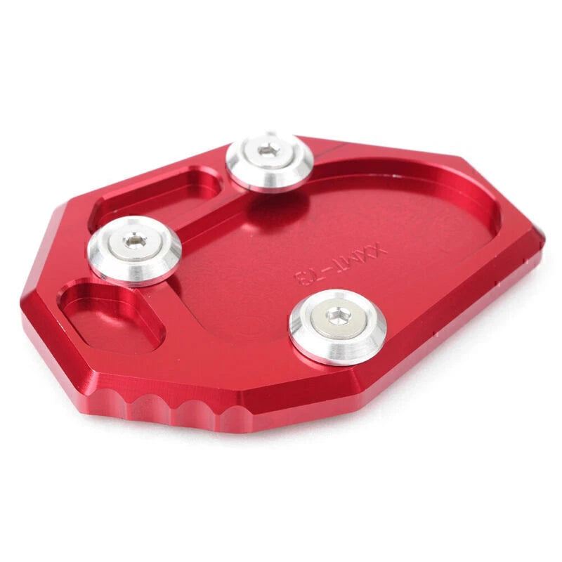 Sidestand Kickstand Extension Pad for Yamaha FZ6R (2009-2015) Red