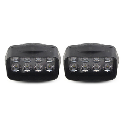 2 x 8-LED Motorcycle Front Headlight Fog Lights for Car UTV ATV