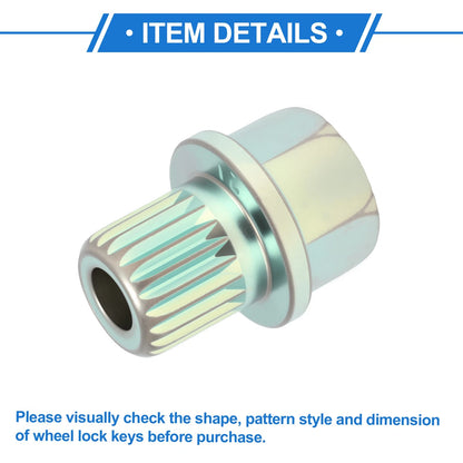 37/21PT Wheel Lock Lug Nut for BMW Anti Theft Removal Key Socket Adapter