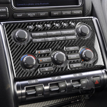 Real Carbon Fiber Interior Center Cover Trim fit For Nissan GTR R35 2008-2016