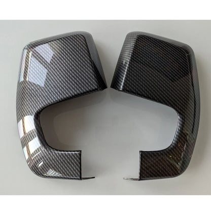 Carbon Look Door Wing Mirror Cover Caps for 2012+ Ford Transit Custom Van (2012)
