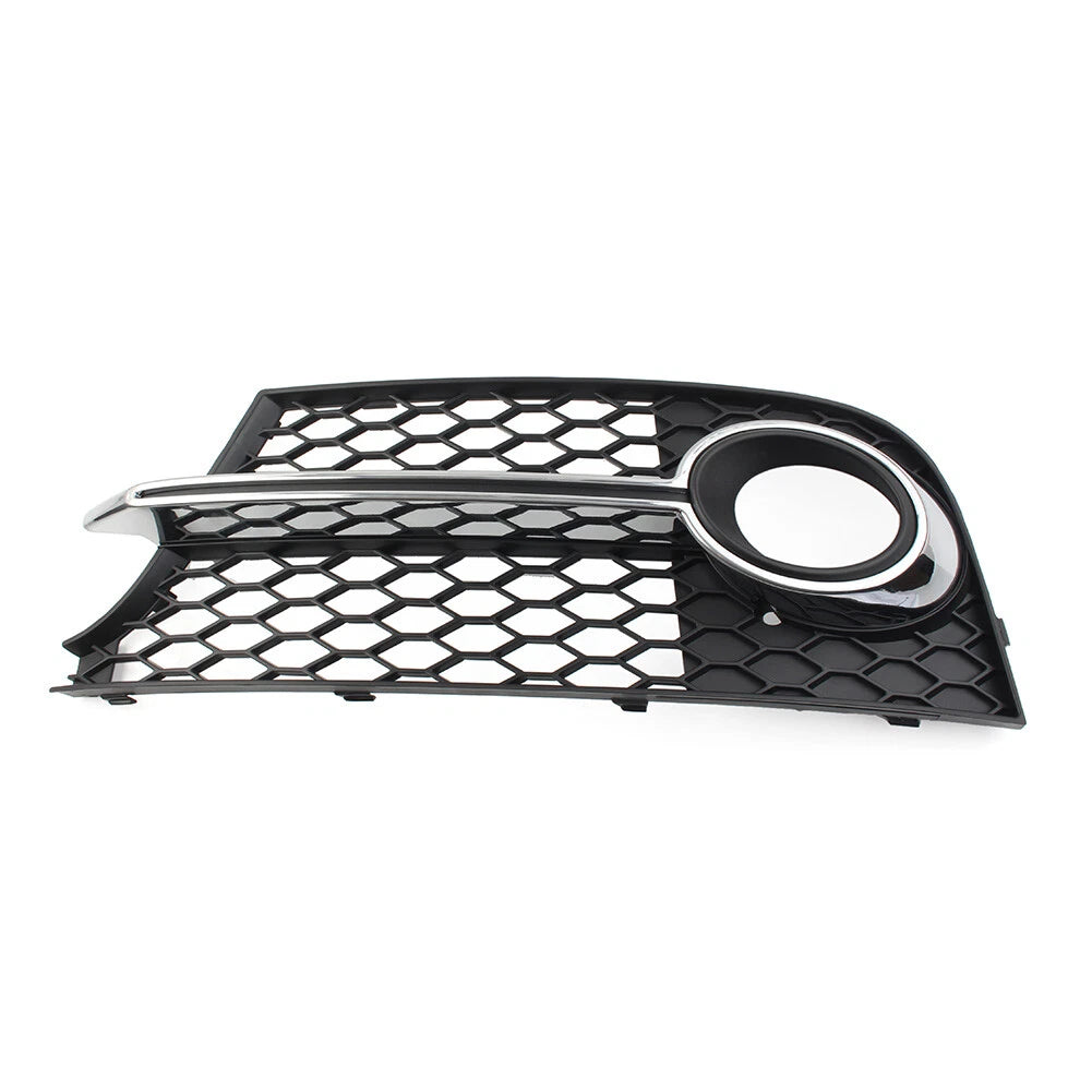 Front Bumper Honeycomb Mesh Fog Light Grille Cover for Audi TT MK2 (2006-2014)