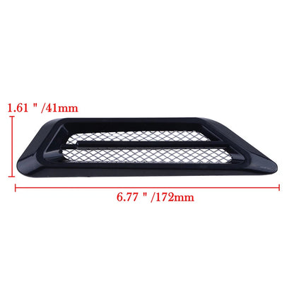2 x Sporty Side Fender Hood Scoop Air Flow Intake Decor Covers
