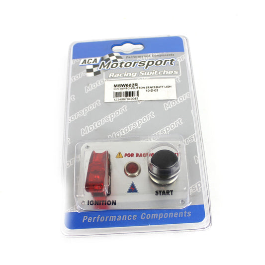 12v Push Button Start Red Security Switch w/Light for ACA Motorsports (N/A)