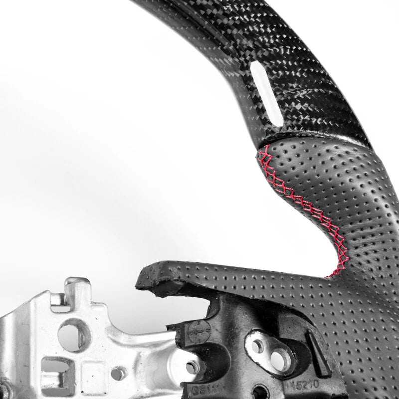 Flat Sport Steering Wheel Carbon Leather for Toyota Camry RAV4 Auris (2018+)
