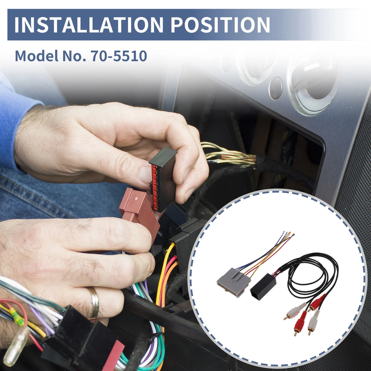 Car Stereo CD Player Wiring Harness Set for Ford Bronco (1980-1996)