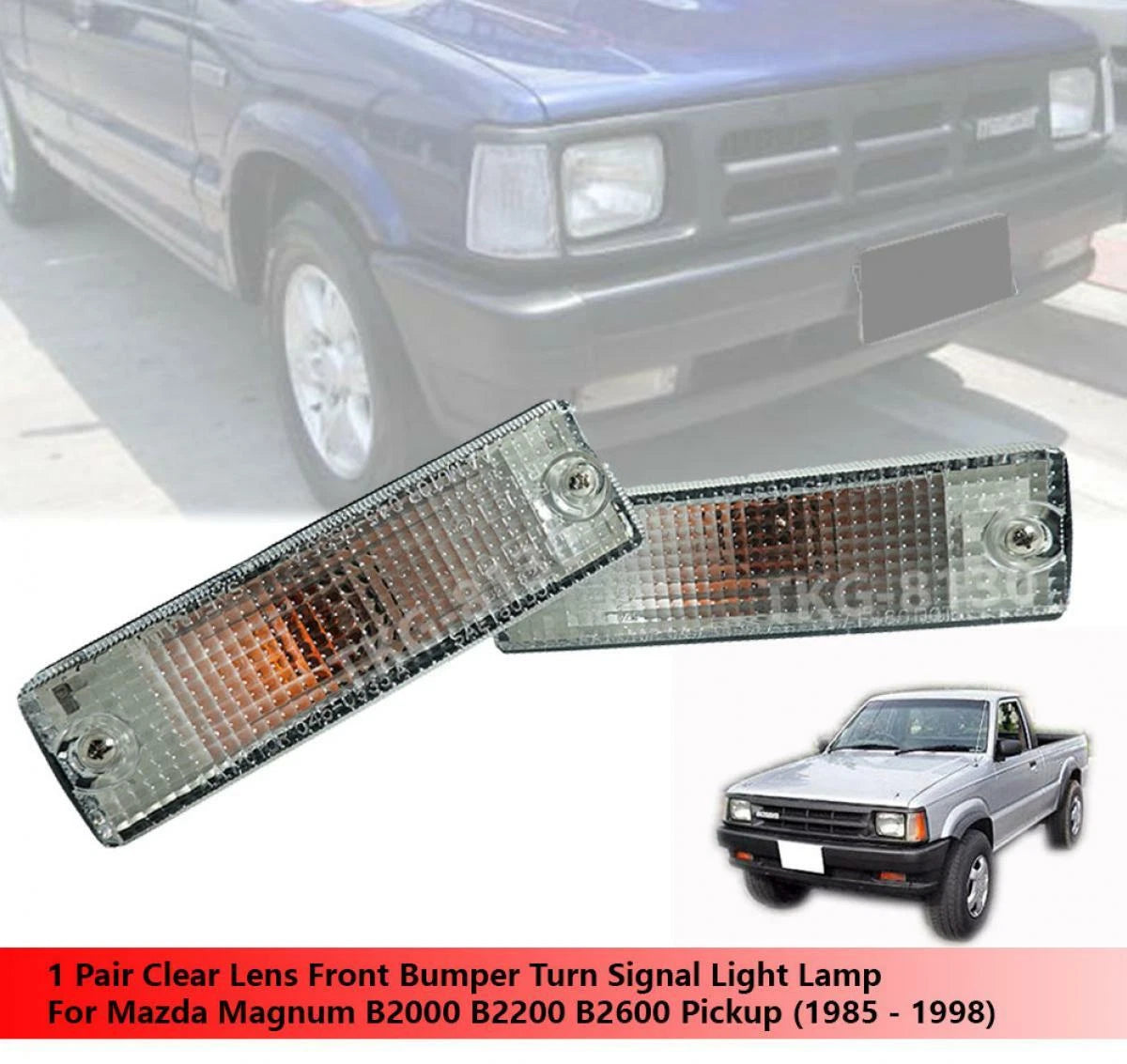 Front Bumper Light for Mazda B2000 B2200 B2600 Bravo SE-5 LX (1986-1993)